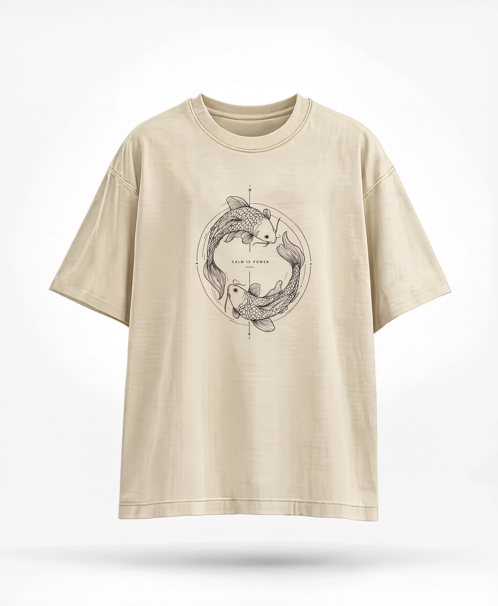 Koi Circle|Oversized Tee