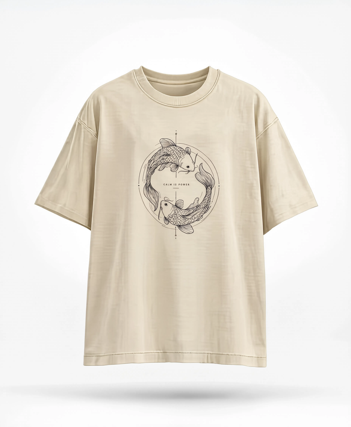 Koi Circle|Oversized Tee