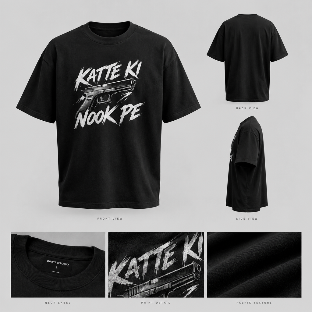 Katte Ki Nook Pe | High quality T shirt