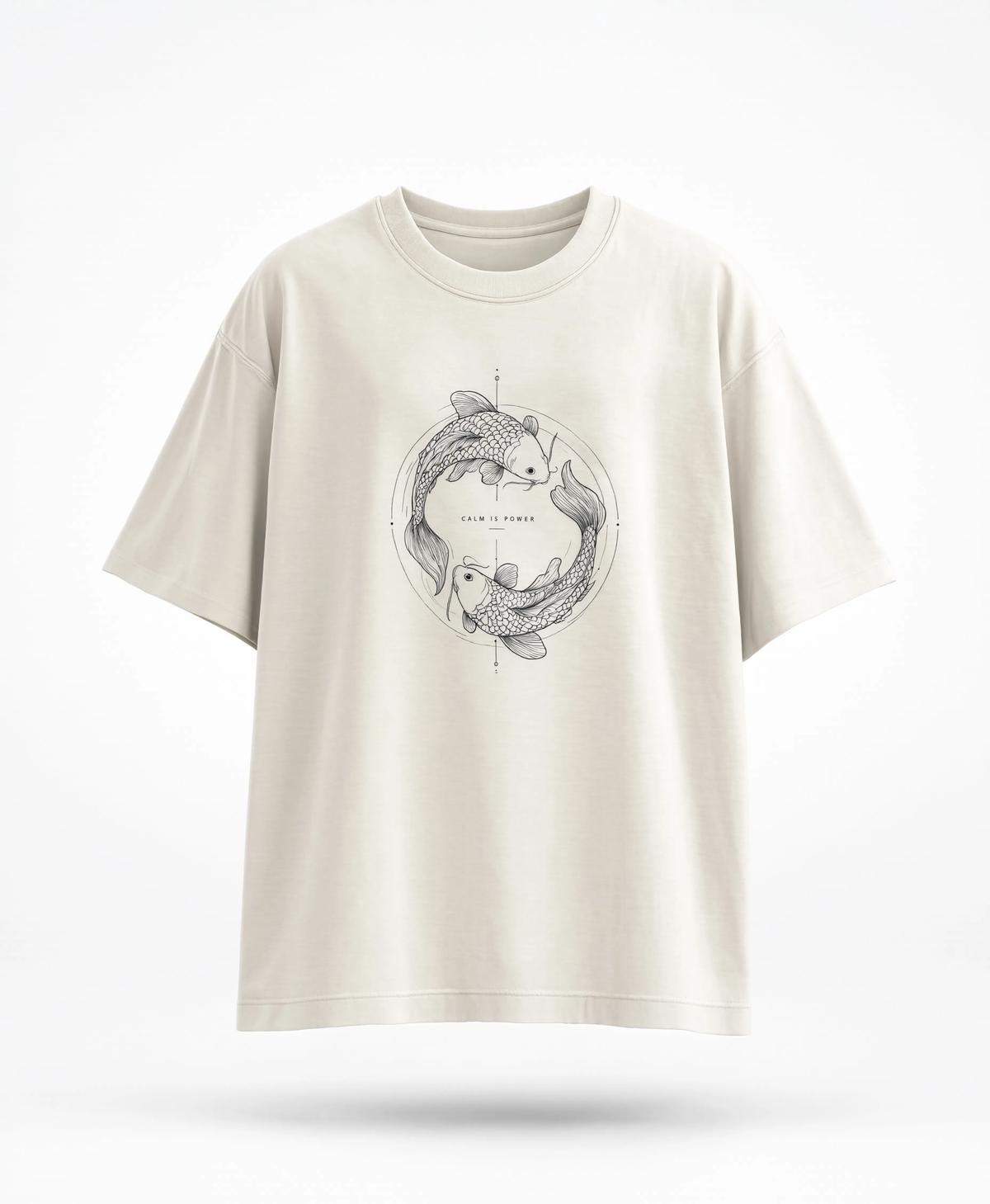 Koi Circle|Oversized Tee