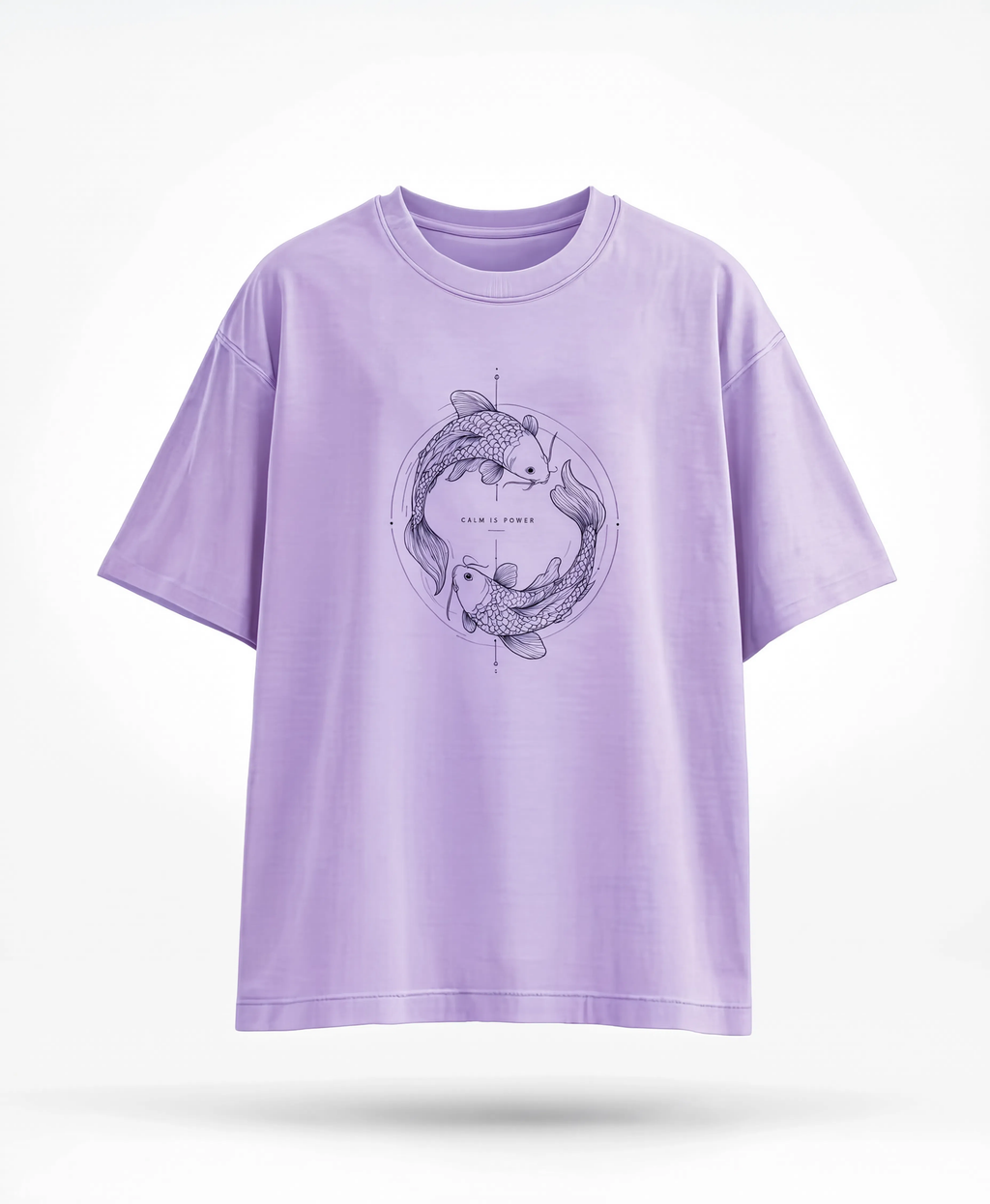 Koi Circle|Oversized Tee